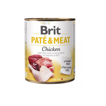 BRIT Pate&Meat chicken Hrana umeda pentru caini, cu pui, set 6 x 800 g BRIT Pate&Meat chicken Hrana umeda pentru caini, cu pui, set 6 x 800 g