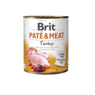 BRIT Pate&Meat turkey Hrana umeda pentru caini, cu curcan, set 6 x 800 g BRIT Pate&Meat turkey Hrana umeda pentru caini, cu curcan, set 6 x 800 g