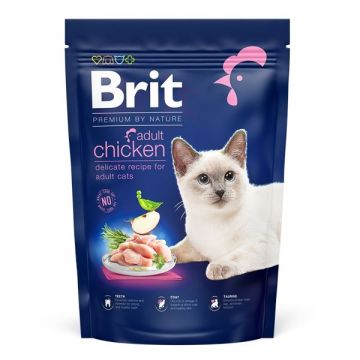 Brit Premium by Nature Cat Adult Chicken, 800 g de firma originala