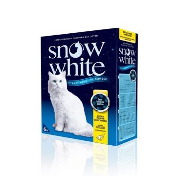 Nisip litieră Snow White, Extra Power Fara Parfum, 12L ieftin