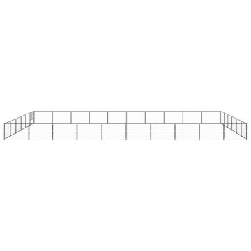 vidaXL Padoc pentru câini, negru, 60 m², oțel