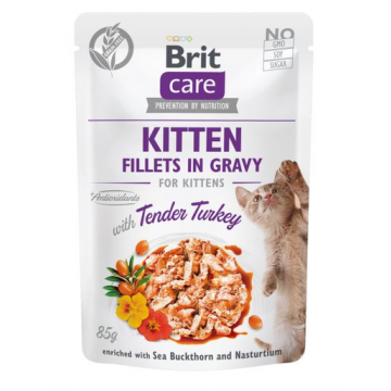 BRIT Care Fillets in gravy Set hrana umeda pentru pisici, cu pui si cucan in sos 24 x 85 g BRIT Care Fillets in gravy Set hrana umeda pentru pisici, cu pui si cucan in sos 24 x 85 g