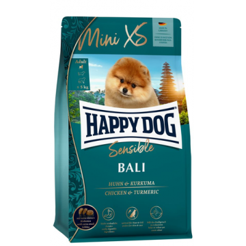 HAPPY DOG MiniXS Bali Hrana uscata pentru caini adulti de talie mica, cu pui 1,3 kg