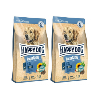 HAPPY DOG NaturCroq XXL Adult Hrana uscata pentru caini adulti de talie foarte mare 2x 15 kg ( 30kg )
