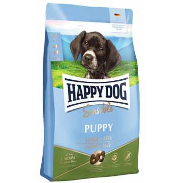 HAPPY DOG Sensible Puppy L Hrana uscata pentru catei cu tract digestiv sensibil, cu miel 10 kg