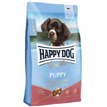 HAPPY DOG Sensible Puppy Lachs Hrana uscata pentru catei cu sensibilitati 10 kg