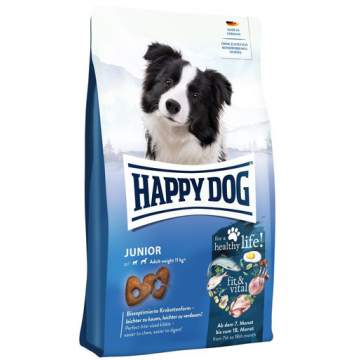 HAPPY DOG Supreme Fit&VItal Junior Hrana uscata pentru caini junior, cu pasare 10 kg