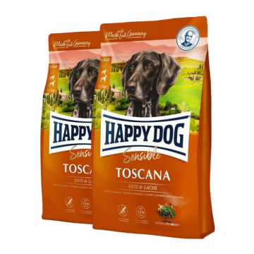 HAPPY DOG Supreme Toscana Hrana uscata pentru caini adulti, cu miel 25 kg (2 x 12.5 kg)