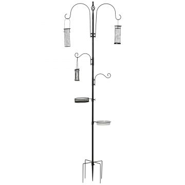 PawHut suport pentru hranirea pasarilor, 54.5x54.5x208cm | AOSOM RO