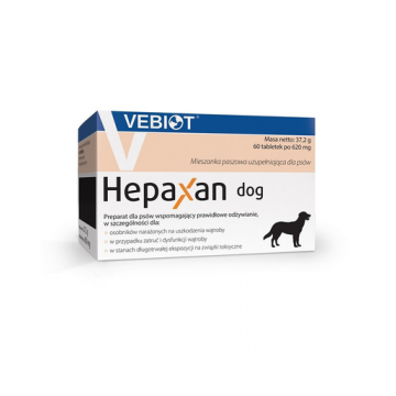 VEBIOT Hepaxan dog 60 tab. supliment suport hepatic pentru caini