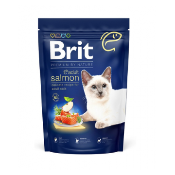 BRIT Cat Premium by Nature Adult salmon Hrana uscata pentru pisici adulte, cu somon 300 g