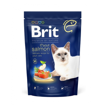 BRIT Cat Premium by Nature Adult salmon Hrana uscata pentru pisici adulte, cu somon 300 g BRIT Cat Premium by Nature Adult salmon Hrana uscata pentru pisici adulte, cu somon 300 g