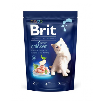 BRIT Cat Premium by Nature Kitten chicken Hrana uscata pentru pisoi sau pisici gestante, cu pui 300 g