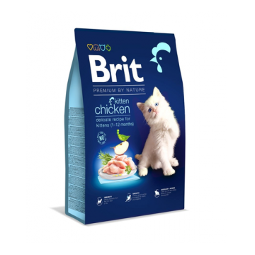 BRIT Cat Premium by Nature Kitten chicken Hrana uscata pentru pisoi sau pisici gestante, cu pui 8 kg