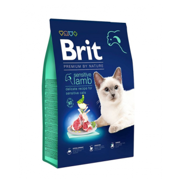 BRIT Cat Premium by Nature Sensitive lamb Hrana uscata pentru pisici cu tractul digestiv sensibil, cu miel 800 g BRIT Cat Premium by Nature Sensitive lamb Hrana uscata pentru pisici cu tractul digestiv sensibil, cu miel 800 g