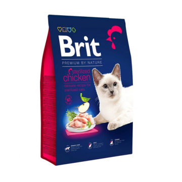 BRIT Cat Premium by Nature Sterilised chicken Hrana uscata pentru pisici sterilizate, cu pui 1,5 kg BRIT Cat Premium by Nature Sterilised chicken Hrana uscata pentru pisici sterilizate, cu pui 1,5 kg