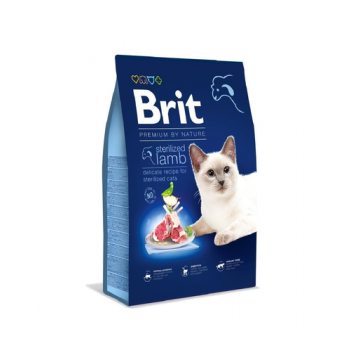 BRIT Cat Premium by Nature Sterilised lamb Hrana uscata pentru pisici sterilizate 8 kg