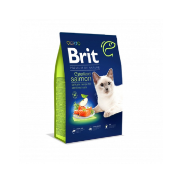 BRIT Cat Premium by Nature Sterilised salmon Hrana uscata pentru pisici sterlizate, cu somon 800 g BRIT Cat Premium by Nature Sterilised salmon Hrana uscata pentru pisici sterlizate, cu somon 800 g
