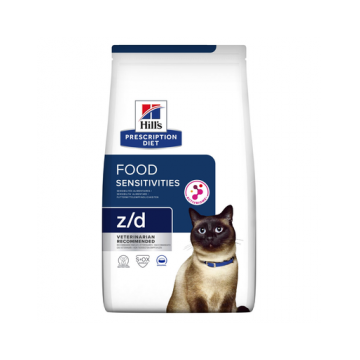 HILL'S Prescription Diet z/d Food Sensitivities hrana dietetica pentru pisici cu reactii alimentare 3 kg
