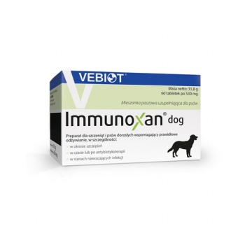 VEBIOT Immunoxan dog Supliment alimentar pentru caini, sustinerea imunitatii 60 tab
