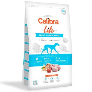 Calibra Dog Life Adult Large Breed Chicken, 12 kg la reducere