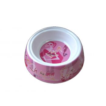 Castron din melamina pentru pisici Glamour Pink 150 ml