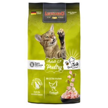 Hrana uscata pisici, Leonardo Adult Grain Free Pasare, 1.8 kg