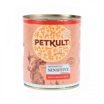 Petkult Dog Sensitive Vita si Orez Brun, 800 g de firma originala