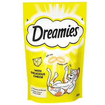 Recompense pentru pisici Dreamies Snack cu branza 60 g