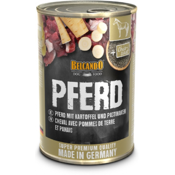 BELCANDO Super Premium Hrana umeda pentru caini adulti, cu carne de cal si cartofi 400 gr