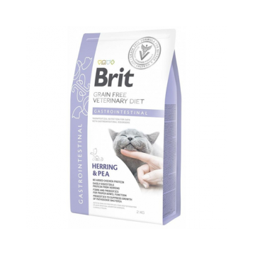 BRIT Veterinary Diets Cat Gastrointestinal Dieta veterinara pentru pisici adulte cu probleme gastrointestinale 2 kg