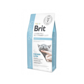BRIT Veterinary Diets Cat Obesity Dieta veterinara pentru pisici adulte supraponderale, cu pui si mazare 5 kg BRIT Veterinary Diets Cat Obesity Dieta veterinara pentru pisici adulte supraponderale, cu pui si mazare 5 kg