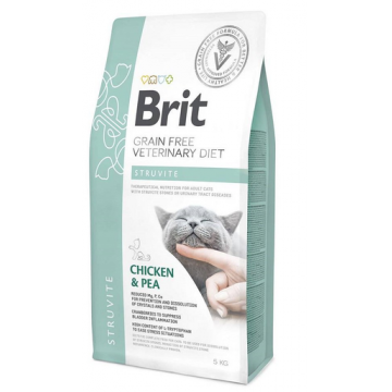BRIT Veterinary Diets Cat Struvite Dieta veterinara pentru pisici adulte cu afectiuni ale tractului urinar inferior 5 kg BRIT Veterinary Diets Cat Struvite Dieta veterinara pentru pisici adulte cu afectiuni ale tractului urinar inferior 5 kg