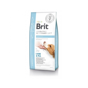 BRIT Veterinary Diets Dog Obesity Dieta veterinara pentru caini supraponderali, cu miel 12 kg