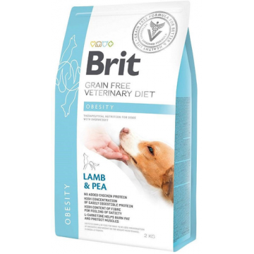 BRIT Veterinary Diets Dog Obesity Dieta veterinara pentru caini supraponderali, cu miel 2 kg