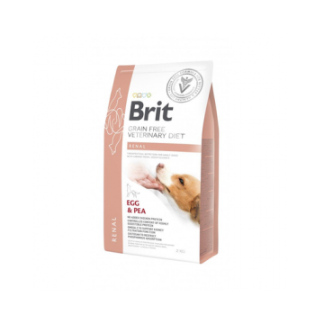 BRIT Veterinary Diets Dog Renal Dieta veterinara pentru caini adulti cu insuficienta renala, cu oua si mazare 2 kg