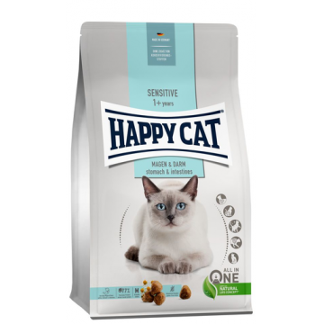 HAPPY CAT Sensitive hrana uscata pentru pisici adulte cu sistem digestiv sensibil, carne de rata 4 kg