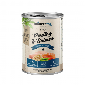 Hrana Umeda Caini, Chicopee Poultry & Salmon, Adult, 400 g