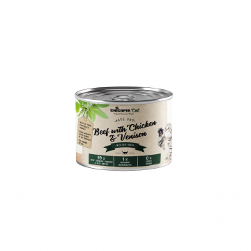 Hrana Umeda Pisoi, Chicopee Beef with Chicken & Venison, Kitten, 195 g