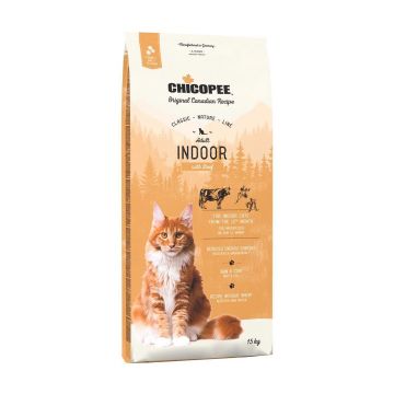 Hrana Uscata Pisici Super-premium Chicopee Cat Adult Indoor Beef, 15 kg