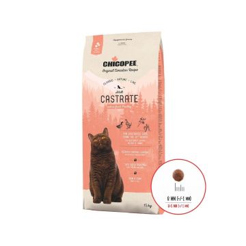 Hrana Uscata Pisici, Chicopee Classic Nature Line, Castrate, Poultry, 15 kg