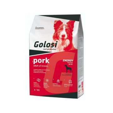 Hrana uscata premium caini, Golosi Dog Pork Adult All Breeds Energy, 12 kg Hrana uscata premium caini, Golosi Dog Pork Adult All Breeds Energy, 12 kg