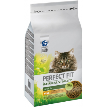 PERFECT FIT Natural Vitality Hrana uscata pentru pisici adulte, cu pui si curcan 6 kg