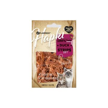 RECOMPENSE PENTRU PISICI SNACK HAPKI SOFT STRIPS CU RATA 50G ieftina