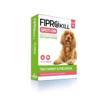 Antiparazitar Extern Pentru Caine 10-20 Kg Fiprokill Dog 