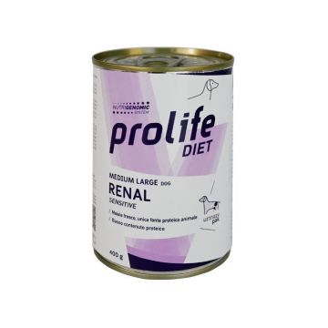 Dieta veterinara caini, Prolife Vet Renal Sensitive Medium & Large, 400 g