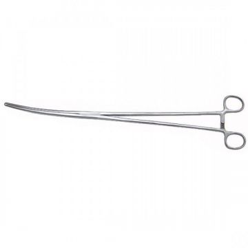 Feeding tongs - 30 cm bent