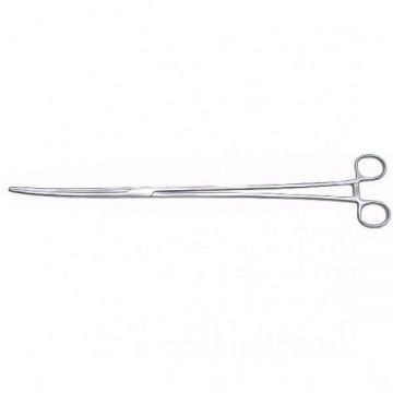 Feeding tongs - 40 cm bent, interlock