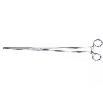 Feeding tongs - 40 cm straight, interlock