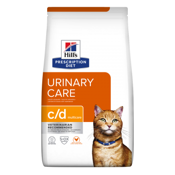 HILL'S Prescription Diet c/d Urinary, Pui, dietă veterinară pisici, hrană uscată, sistem urinar, 12kg